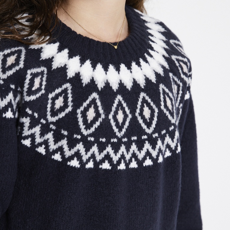 Strikket genser "Britta star"